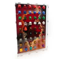 Wall Mounted Display Case for LEGO® Bionicle Masks - 54 count - BrickShell Cases