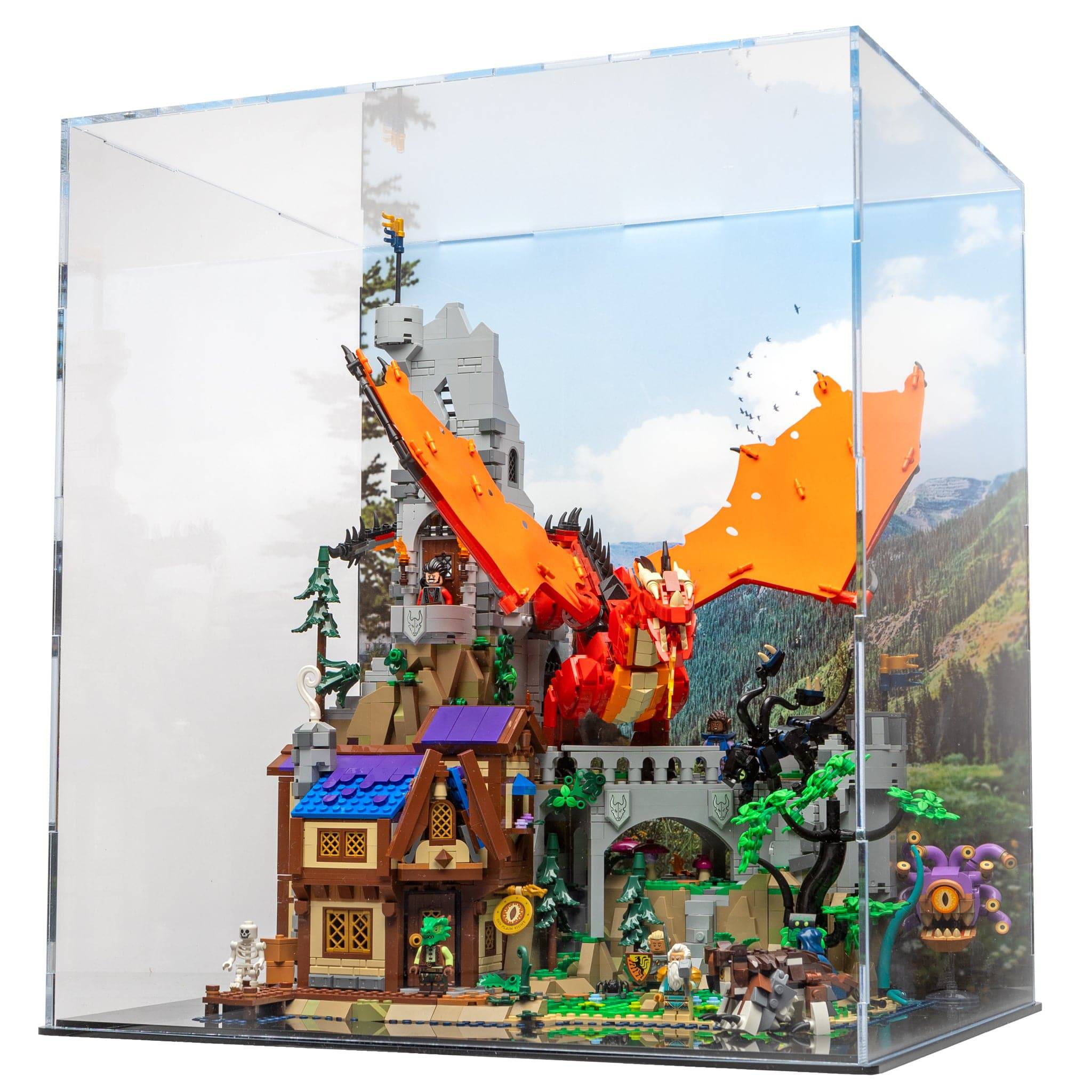 LEGO® Dungeons & Dragons Display Case – Red Dragon's Tale