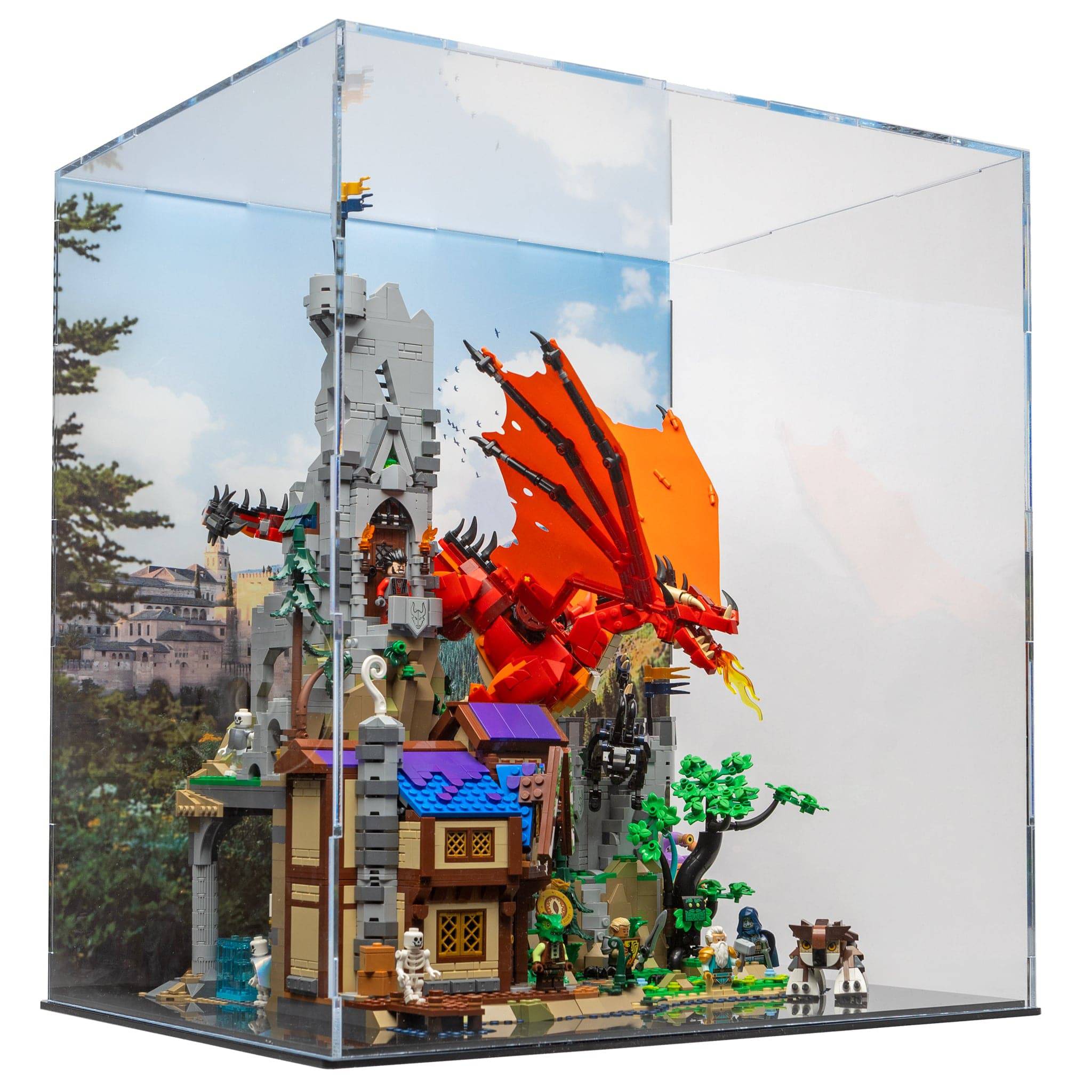 LEGO® Dungeons & Dragons Display Case – Red Dragon's Tale