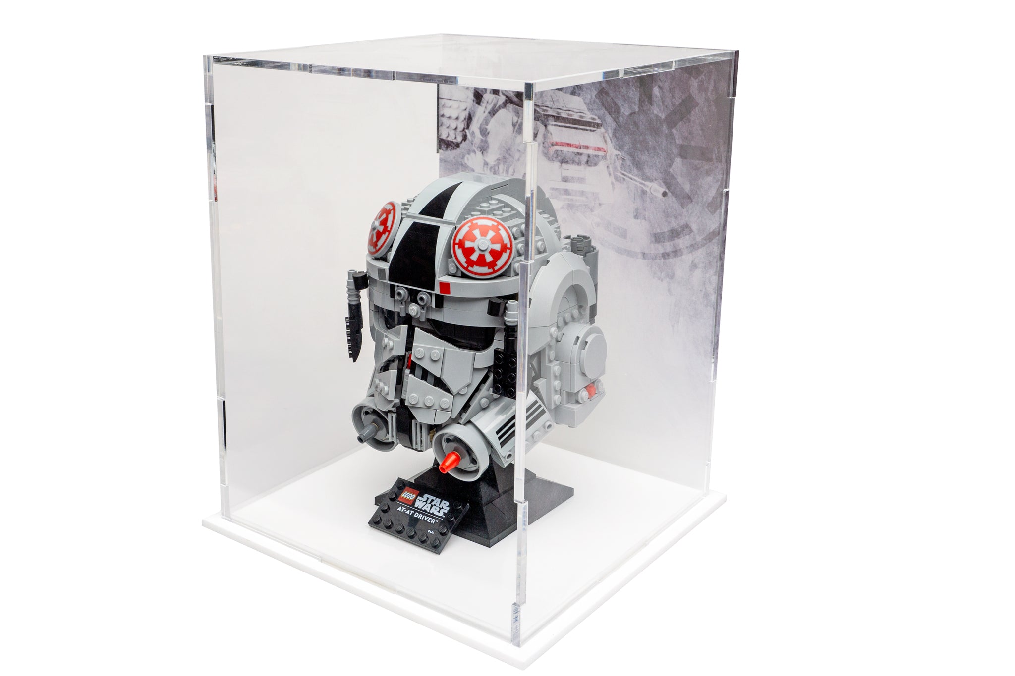 LEGO® Star Wars™ AT-AT Driver Helmet Display Case (75429) - BrickShell Cases