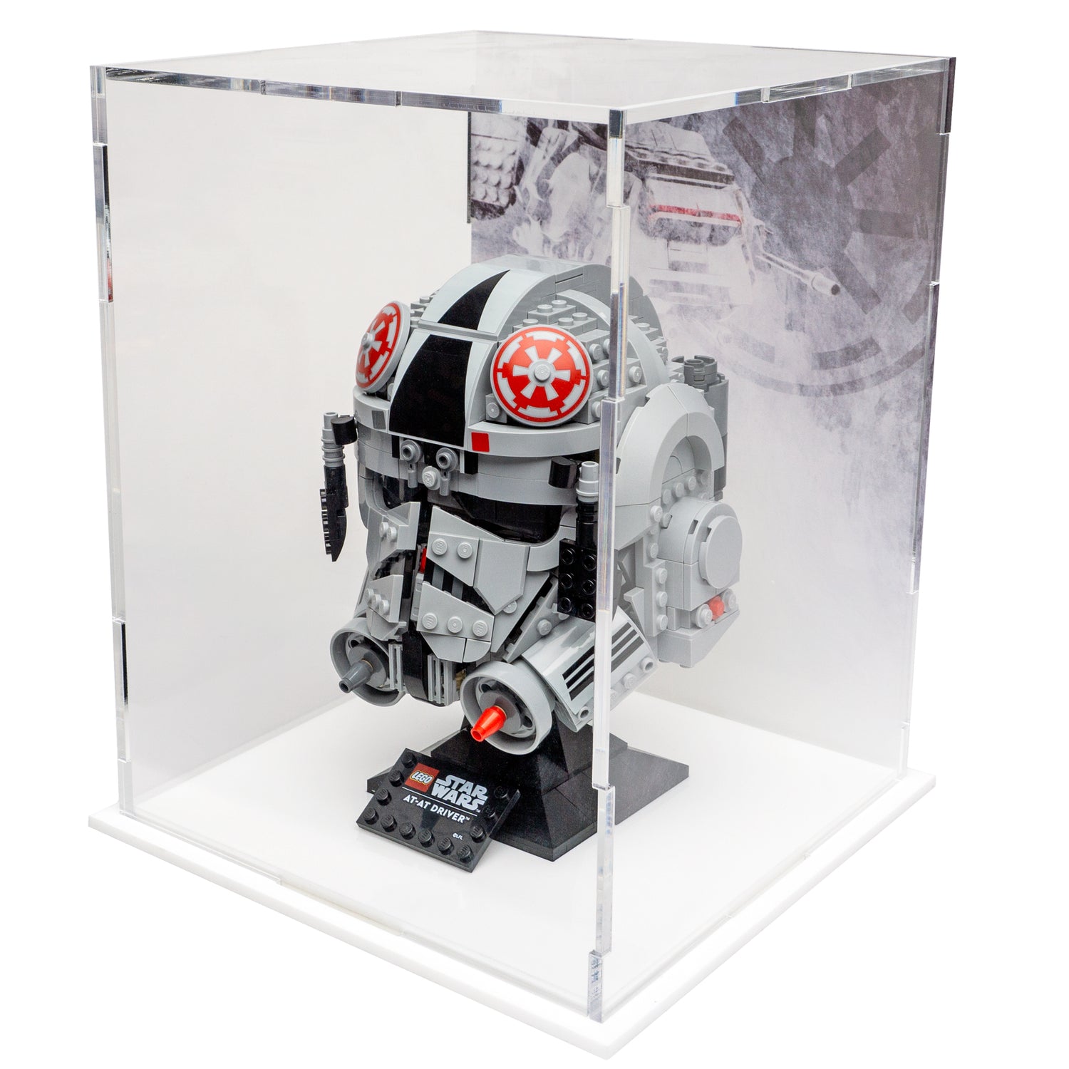Atat Computer Case LEGO® AT-AT Driver Helmet Display Case (75429) | BrickShell Cases