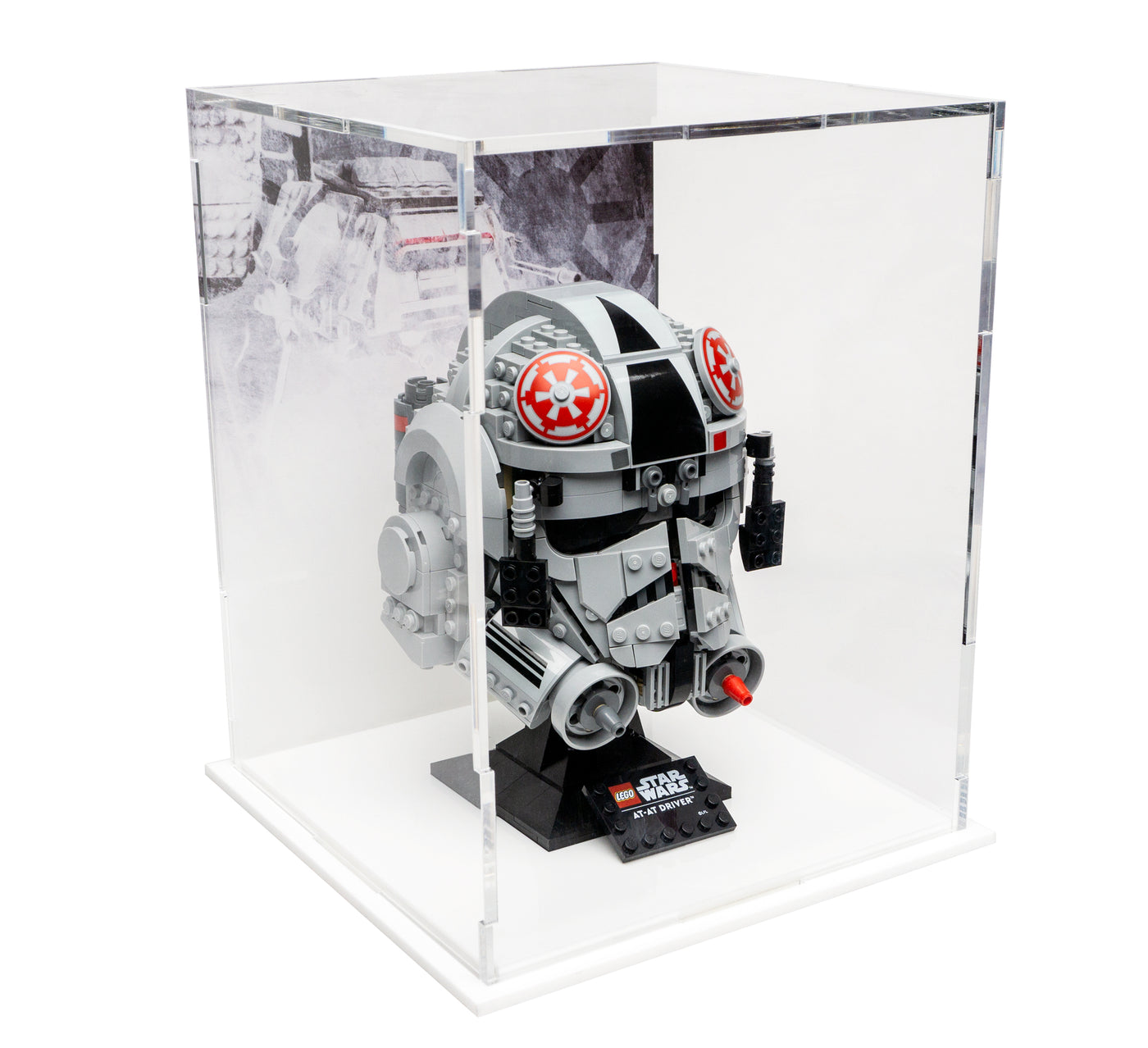 LEGO® Star Wars™ AT-AT Driver Helmet Display Case (75429) - BrickShell Cases