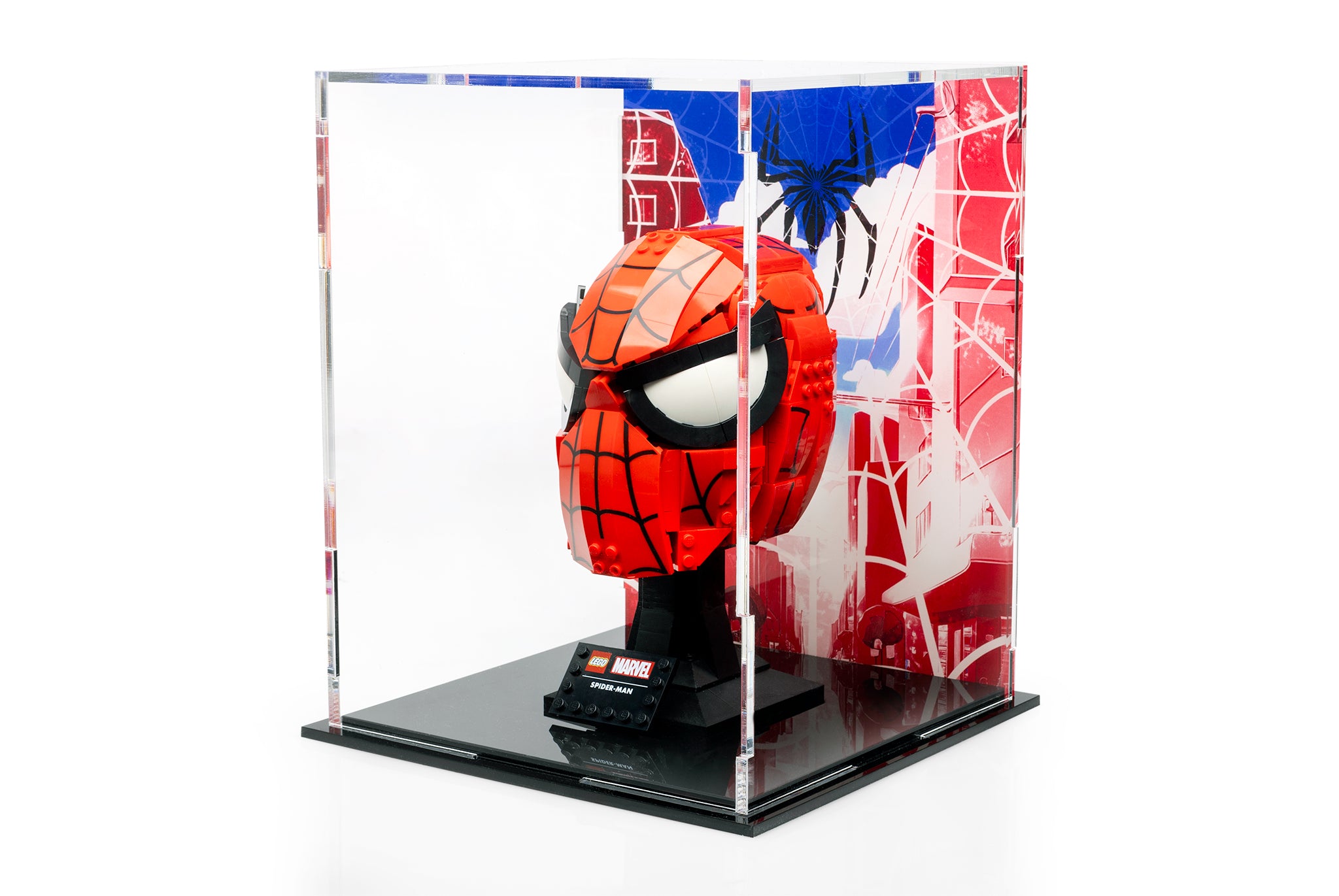 Marvel Spiderman Helmet Display case - 76285 - BrickShell Cases