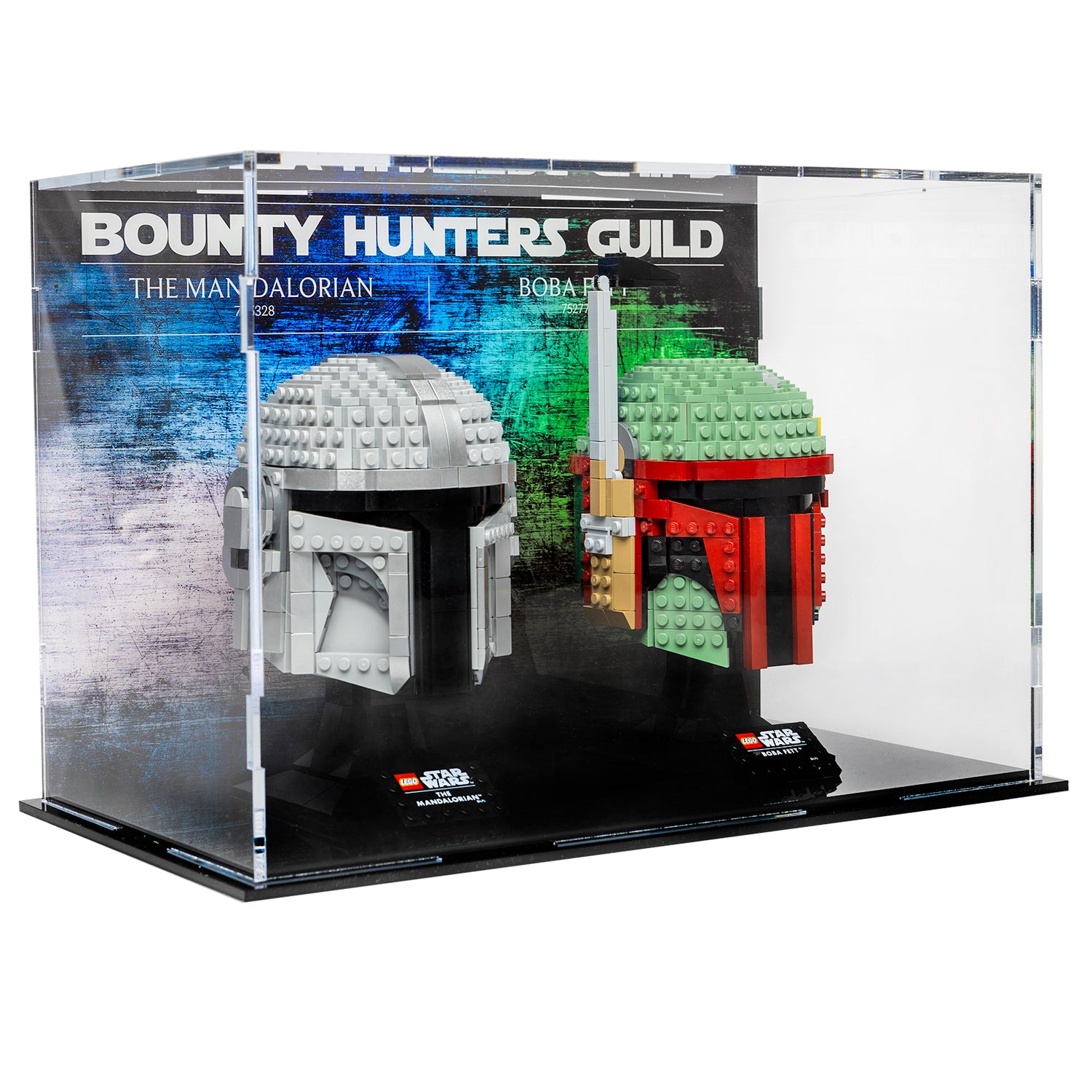 Star Wars™ Helmet Display case - Bounty Hunters Guild - 2 count - 75328, 75277