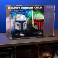 Star Wars™ Helmet Display case - Bounty Hunters Guild - 2 count - 75328, 75277 - BrickShell Cases