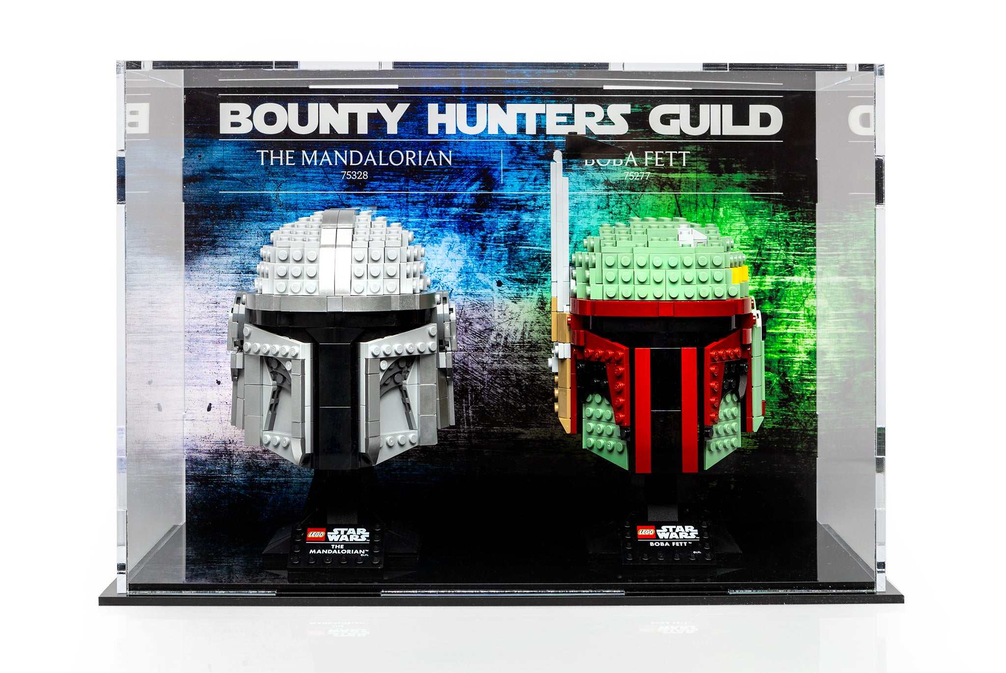 LEGO® Star Wars Helmet Display case - Bounty Hunters Guild - 75328, 75277