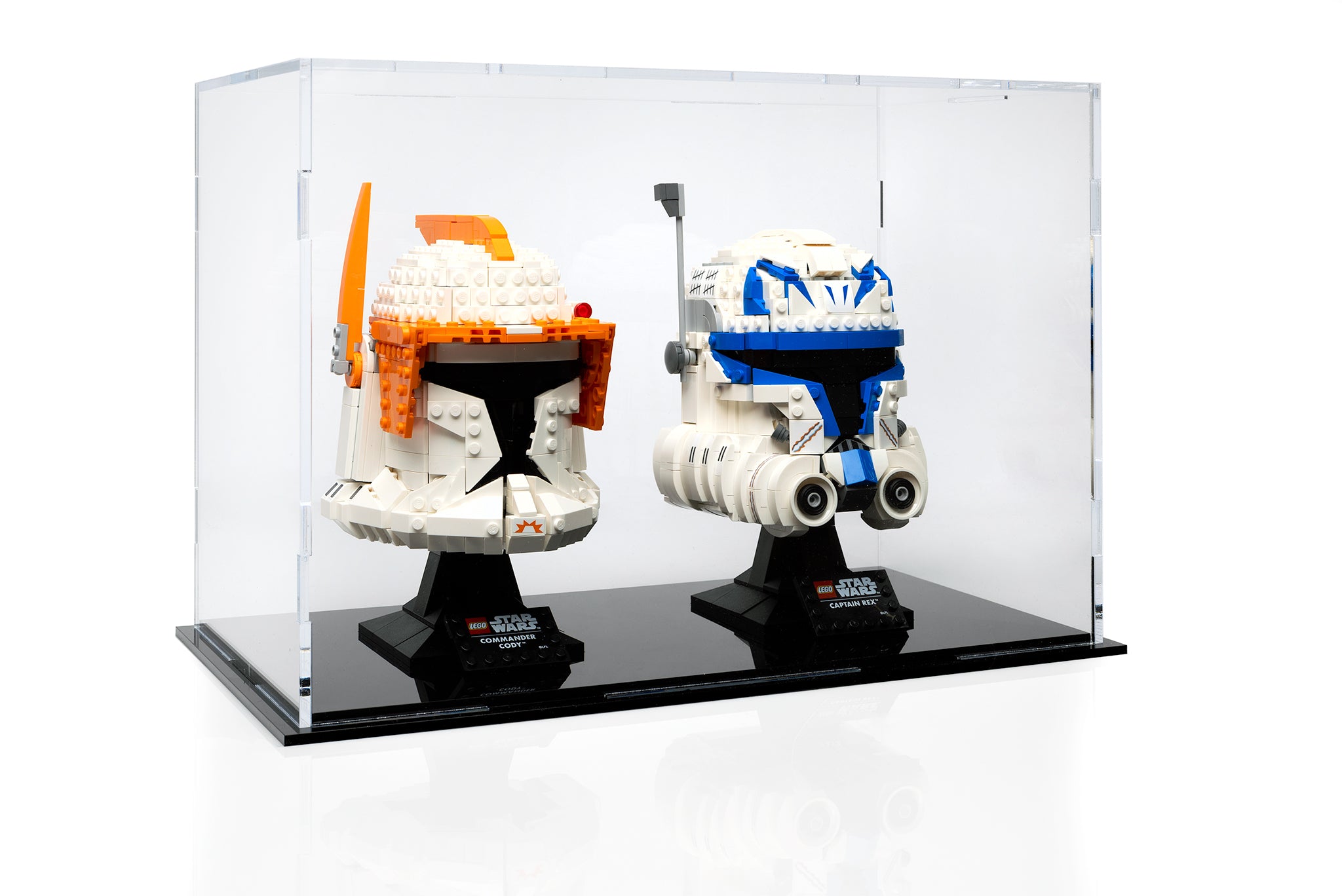LEGO® Star Wars Helmet Display case - Commander Cody and Captain Rex - 75349, 75350