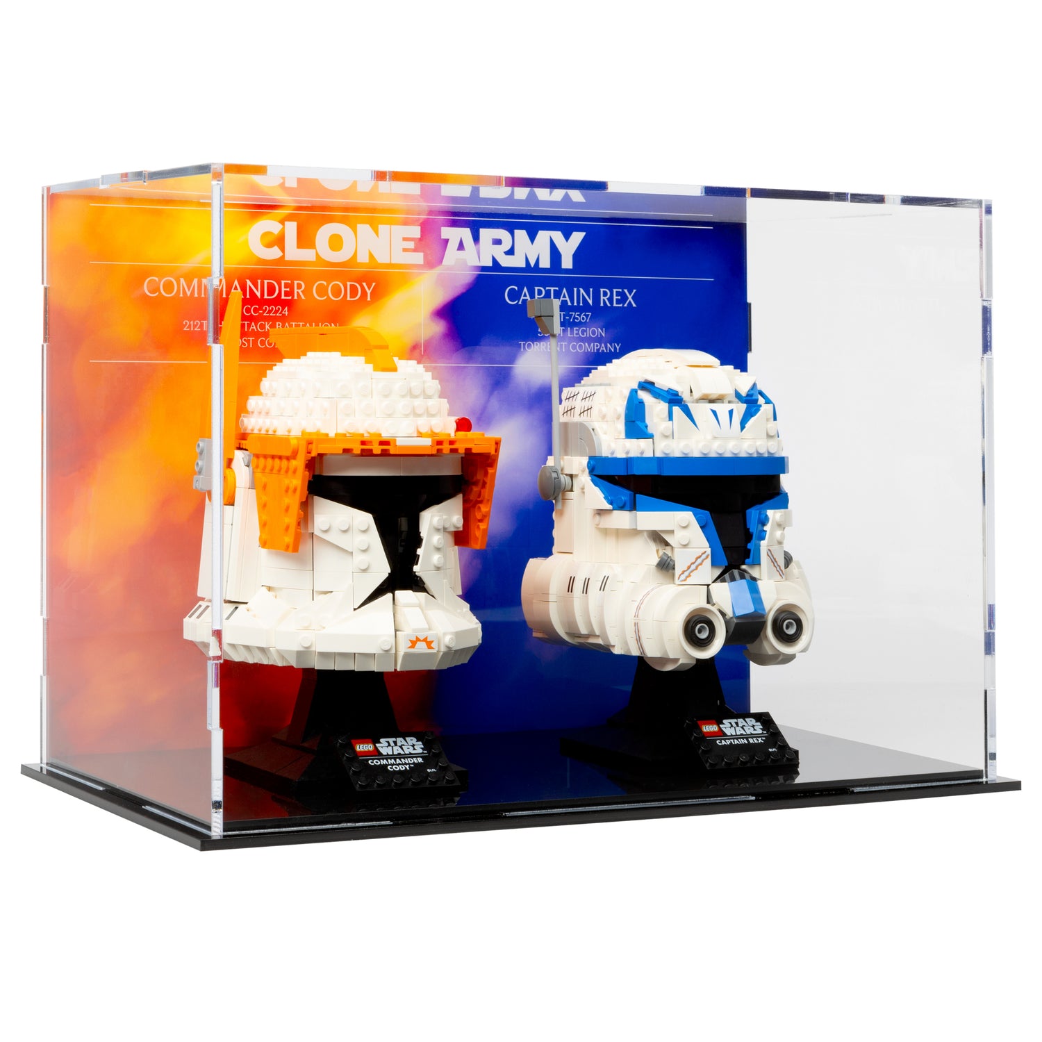 Star Wars™ Helmet Display case - Commander Cody and Captain Rex - 2 count - 75349, 75350