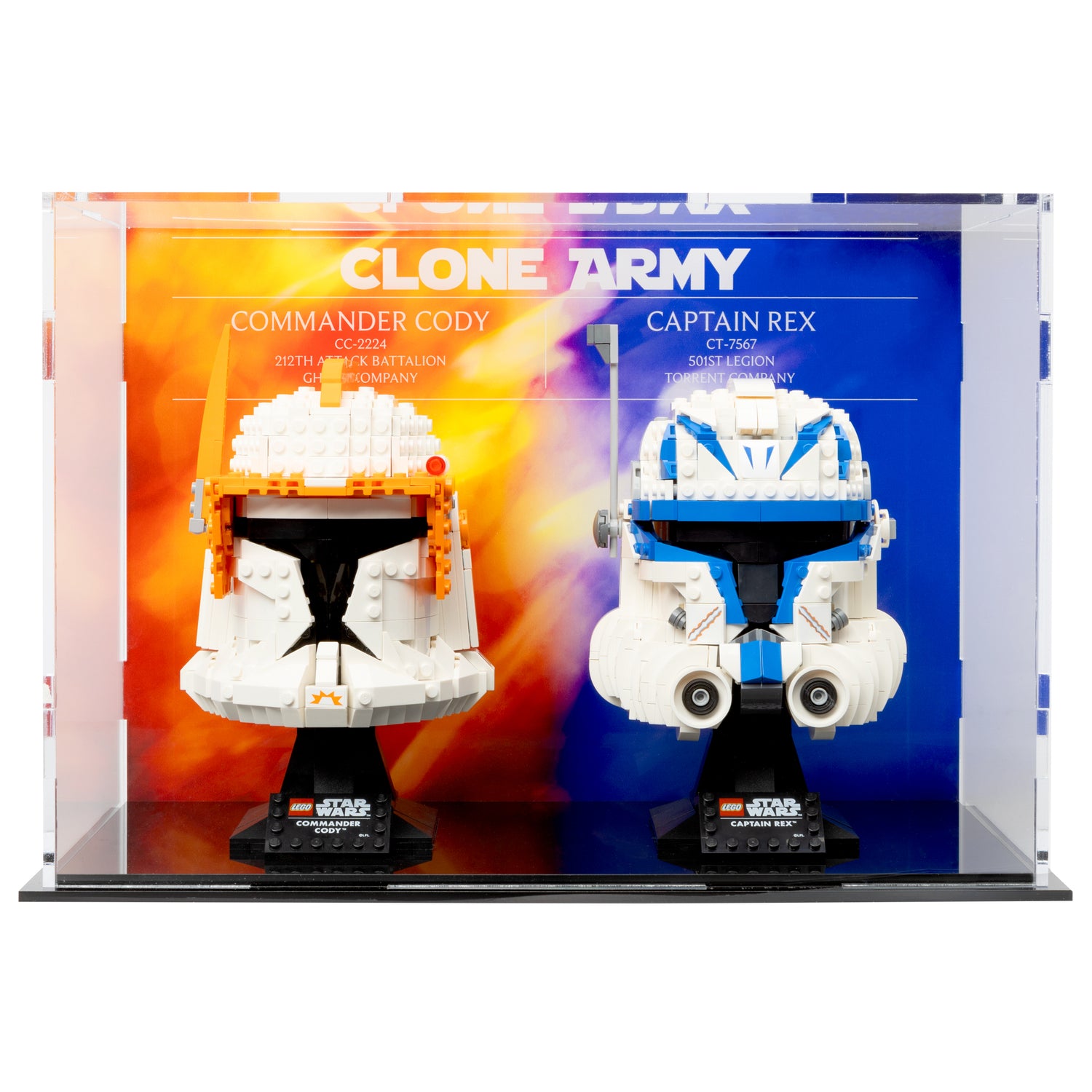 Star Wars™ Helmet Display case - Commander Cody and Captain Rex - 2 count - 75349, 75350