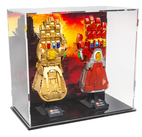 Marvel Avengers Gauntlet Display Case - Infinity and Nano - 76191, 76223 - BrickShell Cases
