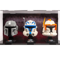 Helmet Display case - Triple - BrickShell Cases