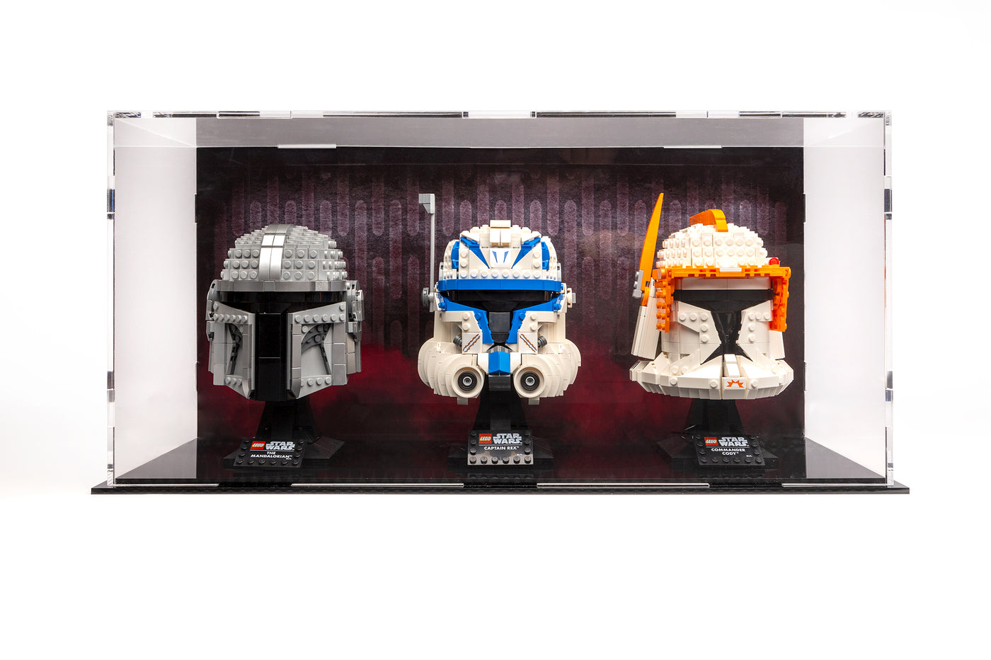 Helmet Display case - Triple - BrickShell Cases