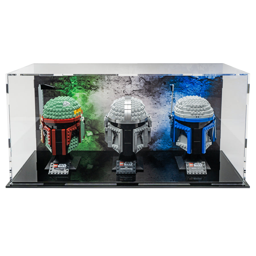 Triple Helmet Display case - Boba Fett, Mando, Jango Fett