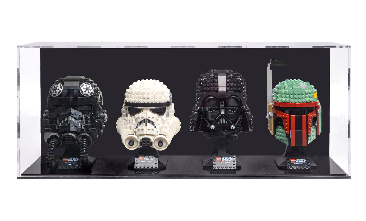 Helmet Display case - 4 count