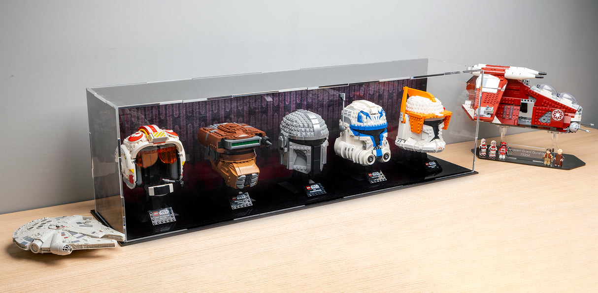 LEGO® Star Wars™ Helmet Display Case – 5-Count by BrickShell Cases