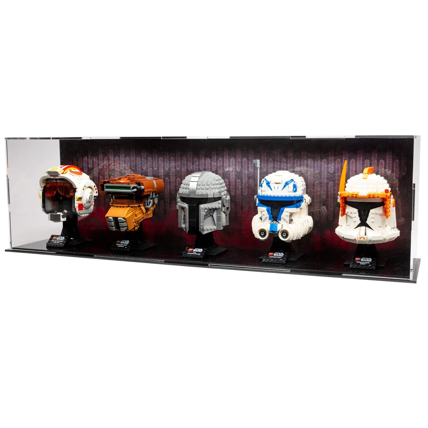 LEGO® Star Wars™ Helmet Display Case – 5-Count by BrickShell Cases
