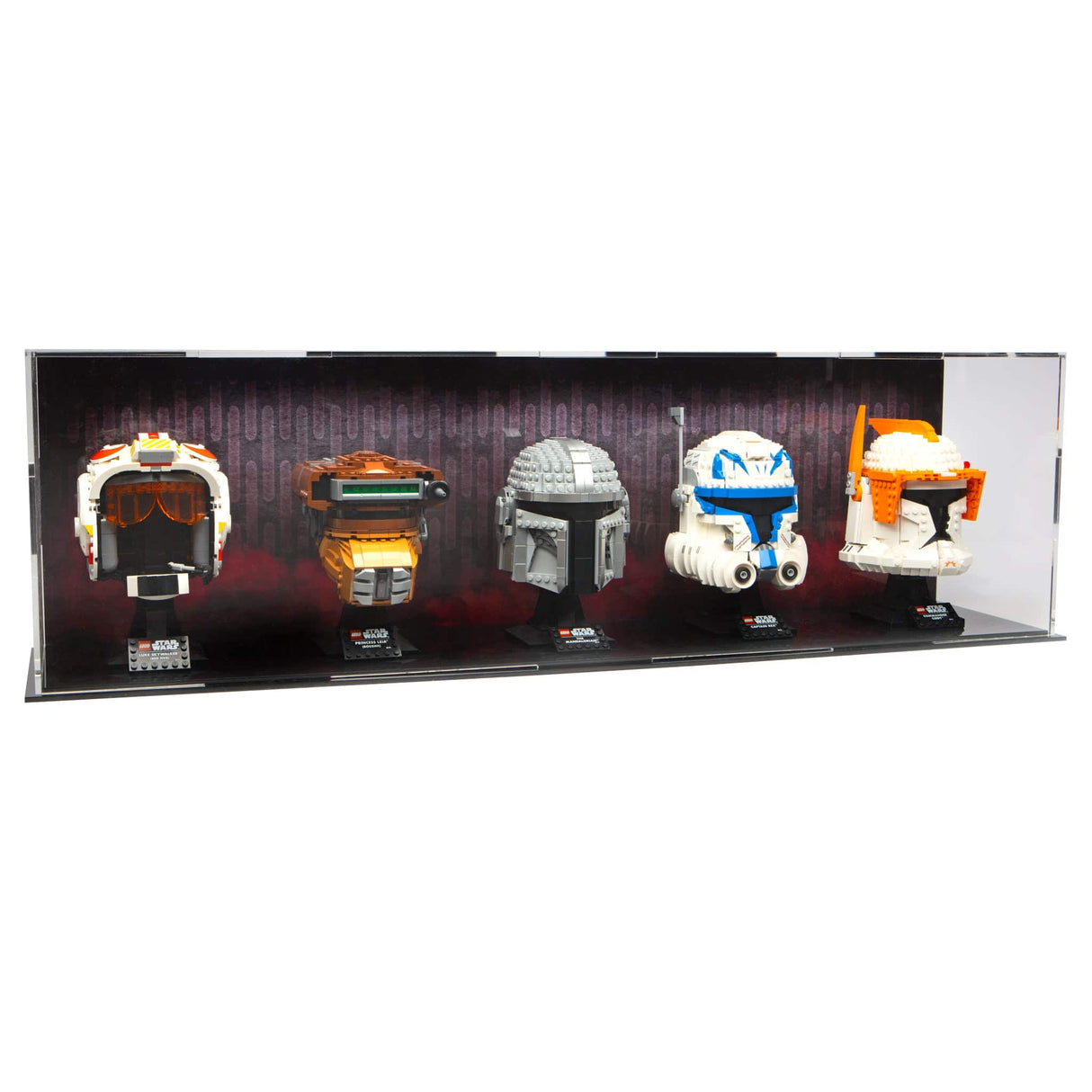 LEGO® Star Wars™ Helmet Display Case – 5-Count by BrickShell Cases