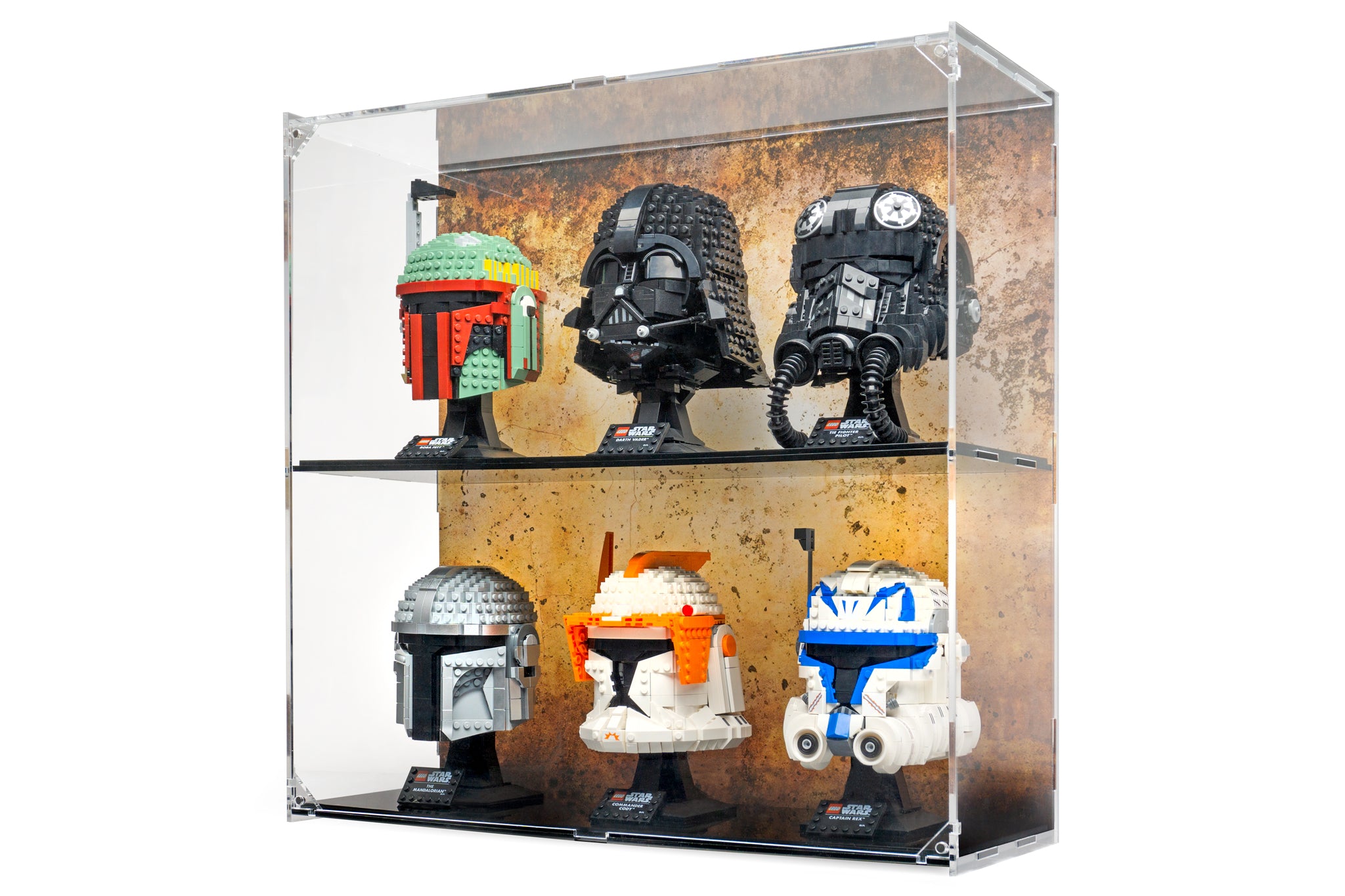 Helmet Display case - 6 count - BrickShell Cases