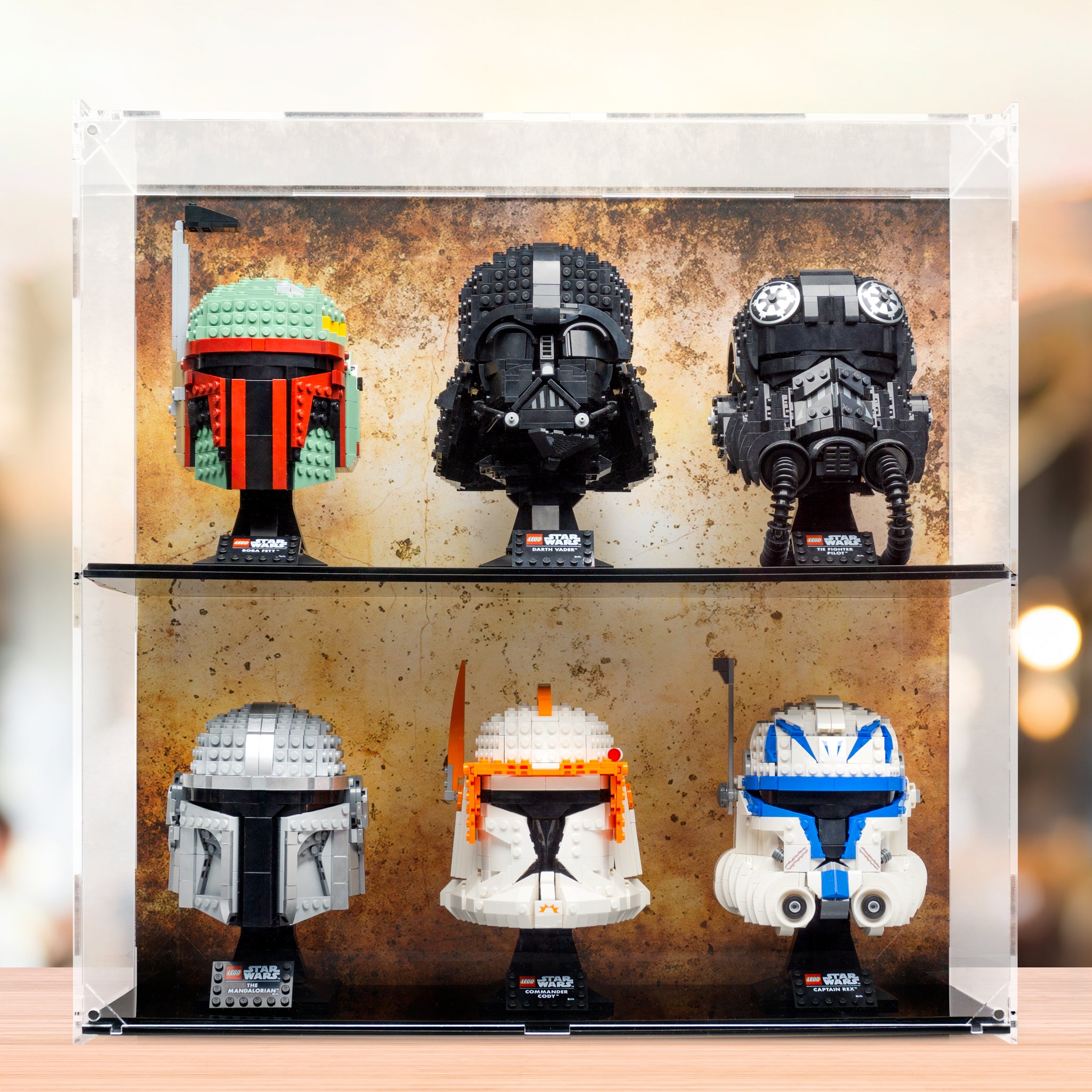 Helmet Display case - 6 count