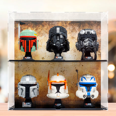 Helmet Display case - 6 count