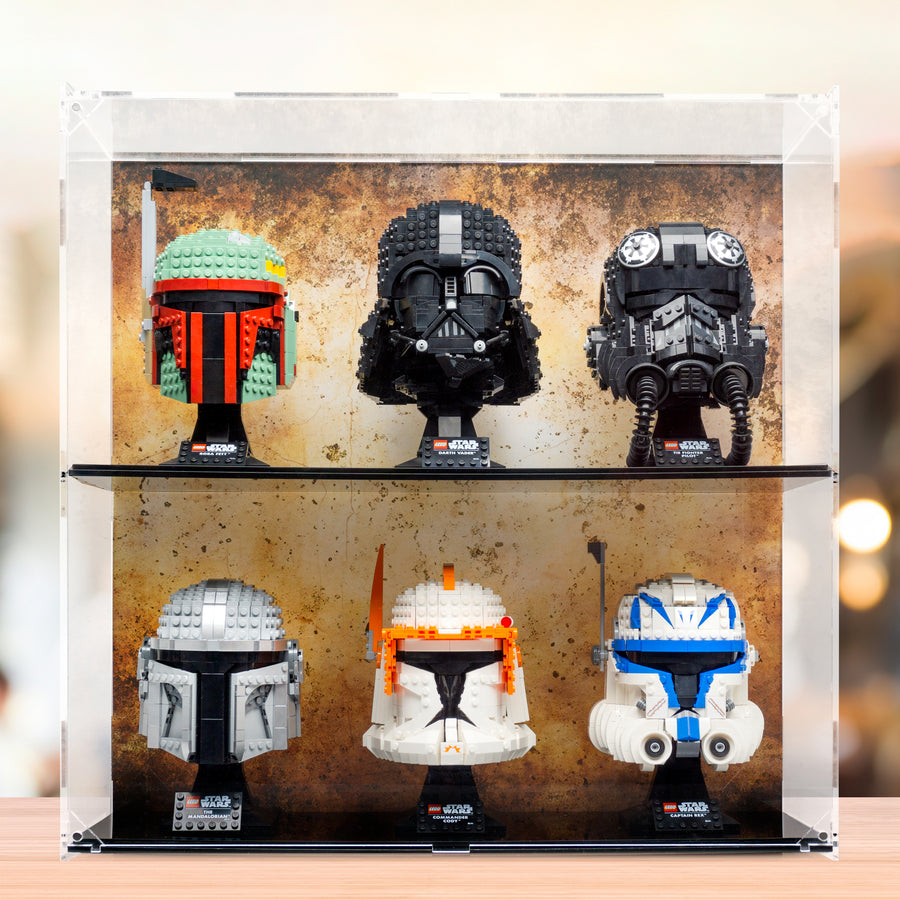 Helmet Display case - 6 count