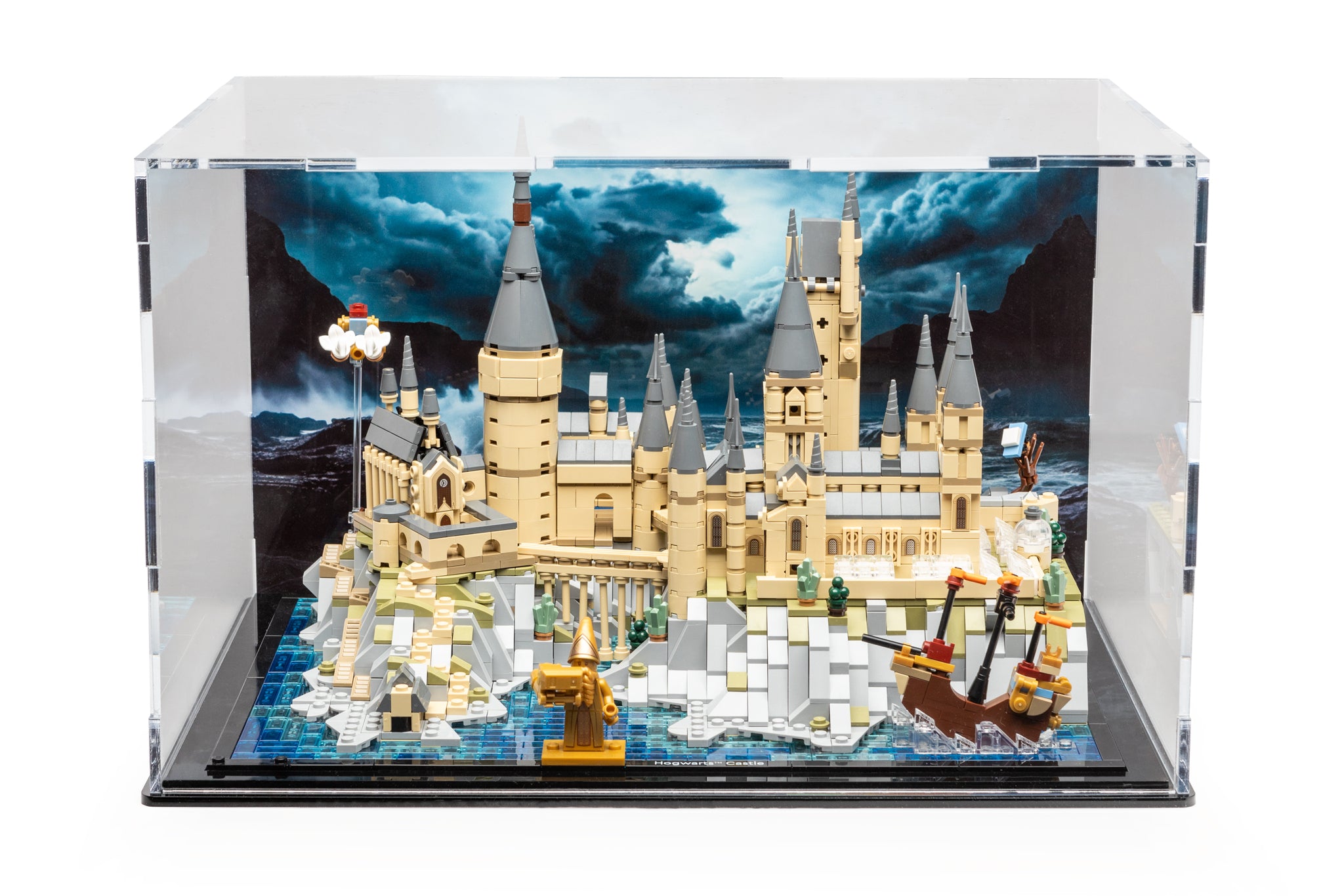 Display case for lego hogwarts castle shops