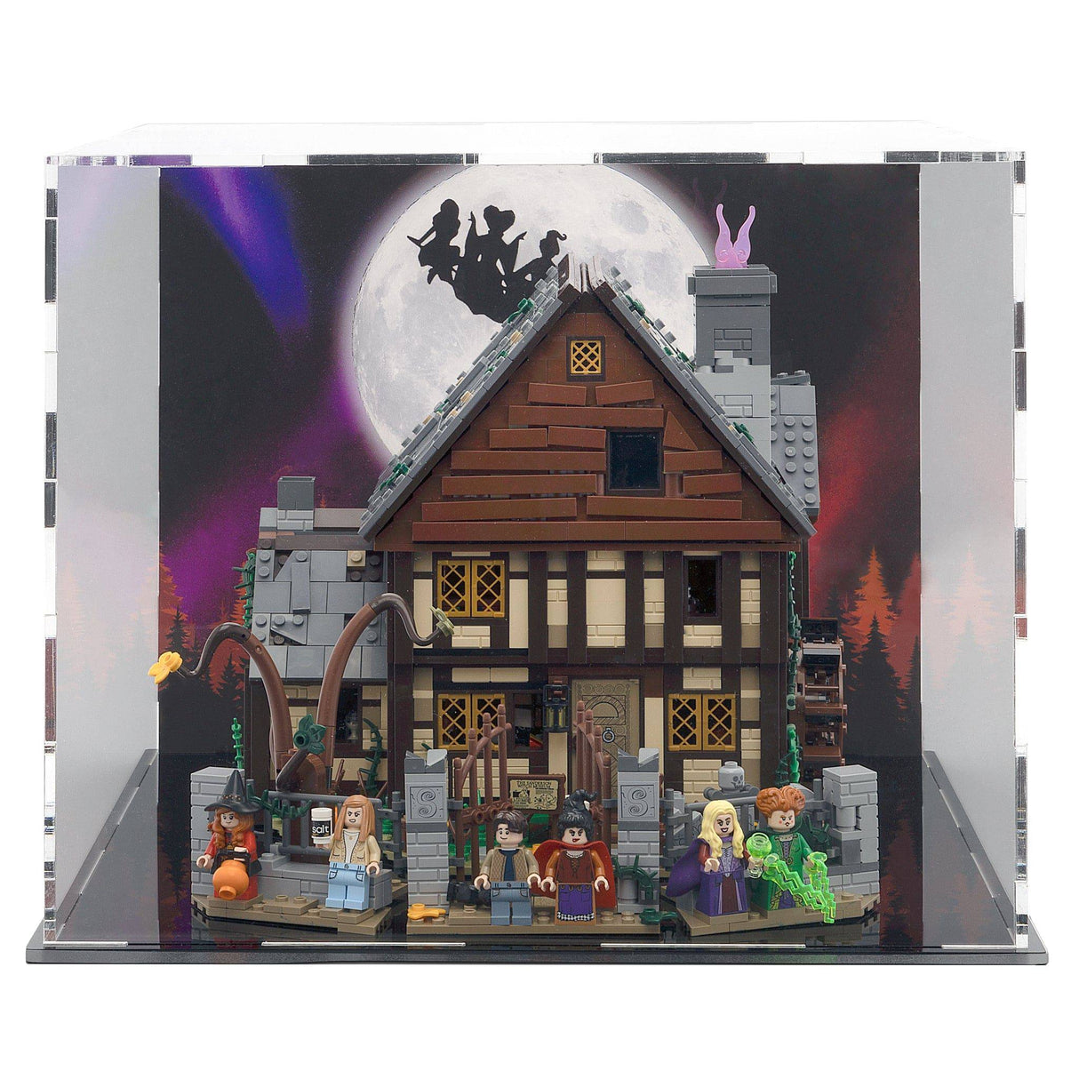 LEGO® Hocus Pocus Sanderson Sisters’ Cottage Display Case (21341) by BrickShell Cases