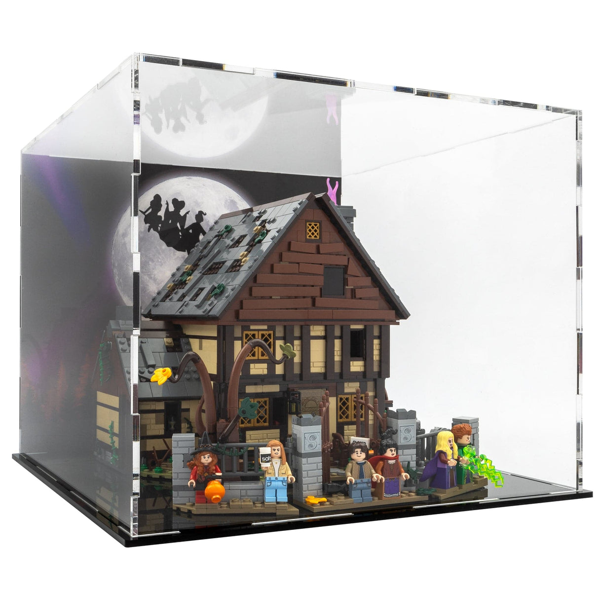 LEGO® Hocus Pocus Sanderson Sisters’ Cottage Display Case (21341) by BrickShell Cases
