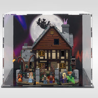 Display case for LEGO® Ideas Disney Hocus Pocus: Sanderson Sisters' Cottage (21341) - BrickShell Cases