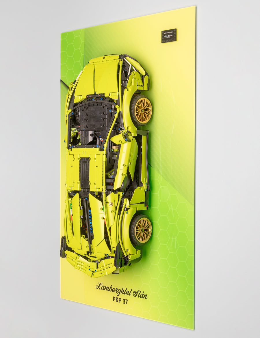 Wall Hanging Car Frame - Lamborghini Sián FKP 37 (42115) - BrickShell Cases