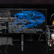 Display case for LEGO® Star Wars Millennium Falcon (75192) with Removable Magnetic Front