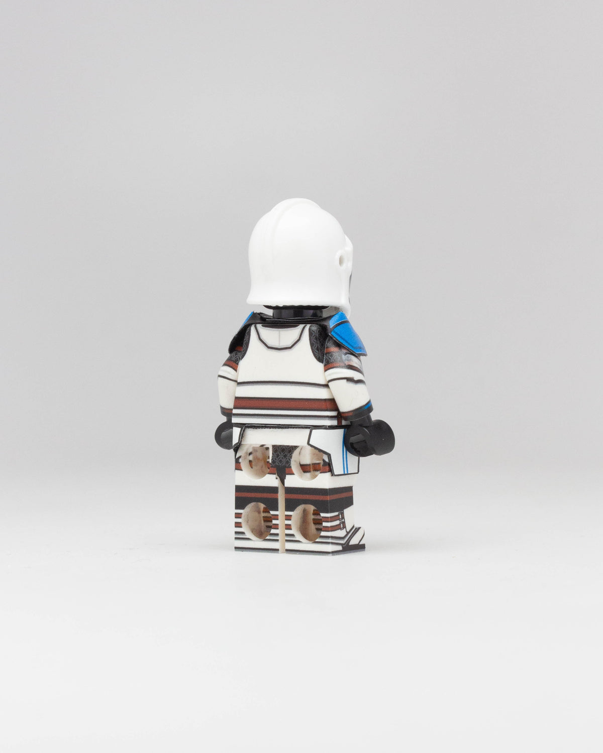 Custom UV-printed Bartok Knight 501st Trooper minifigure by AV Figures, featuring detailed armor and vibrant design details.