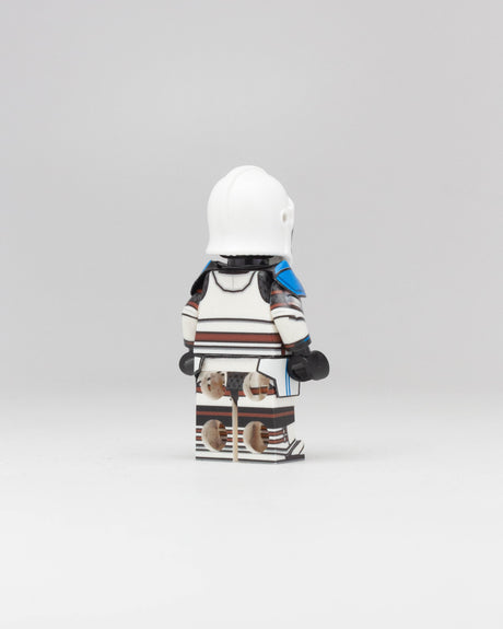 Custom UV-printed Bartok Knight 501st Trooper minifigure by AV Figures, featuring detailed armor and vibrant design details.