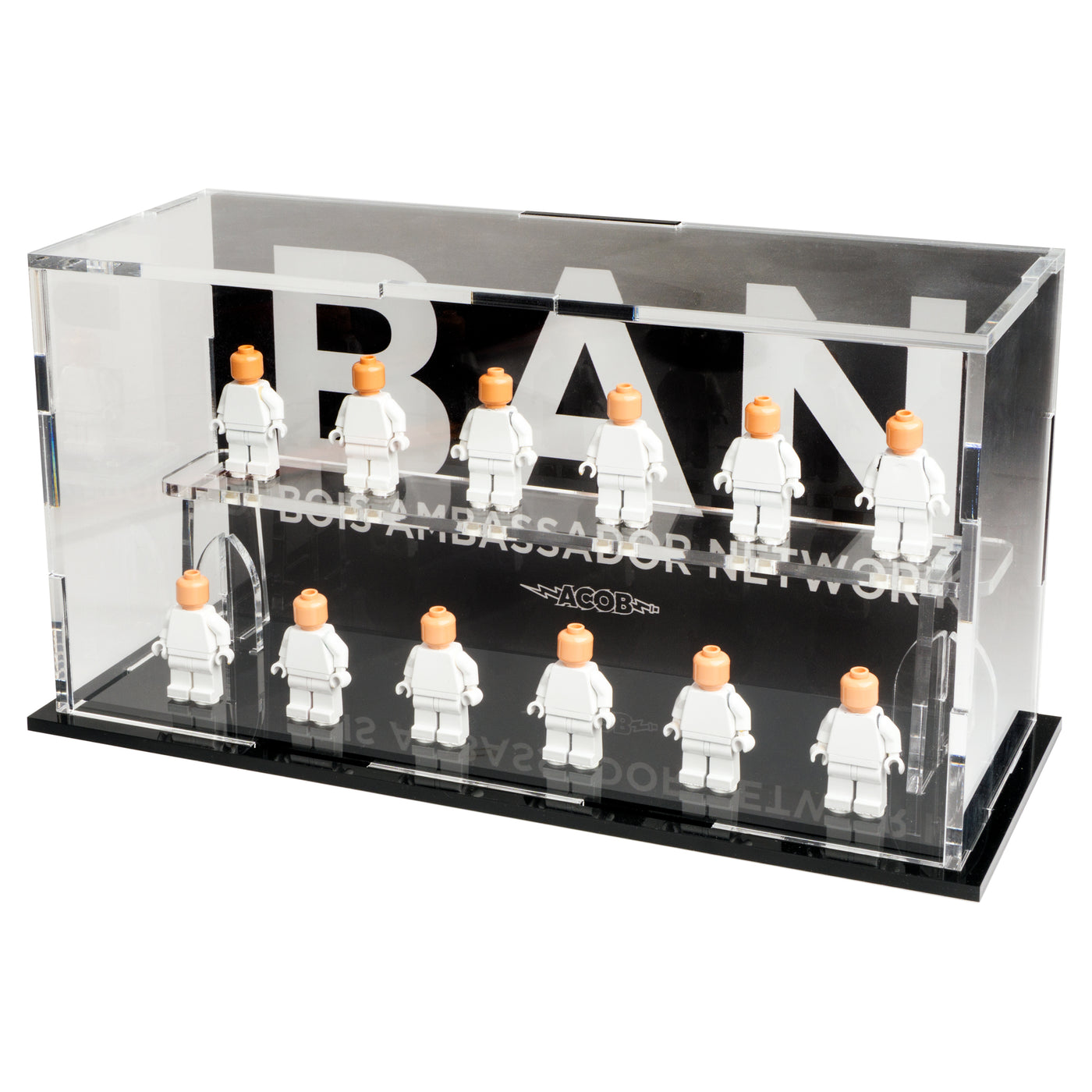 LEGO® ACOB Minifigure Display Case – 12-Count Podium