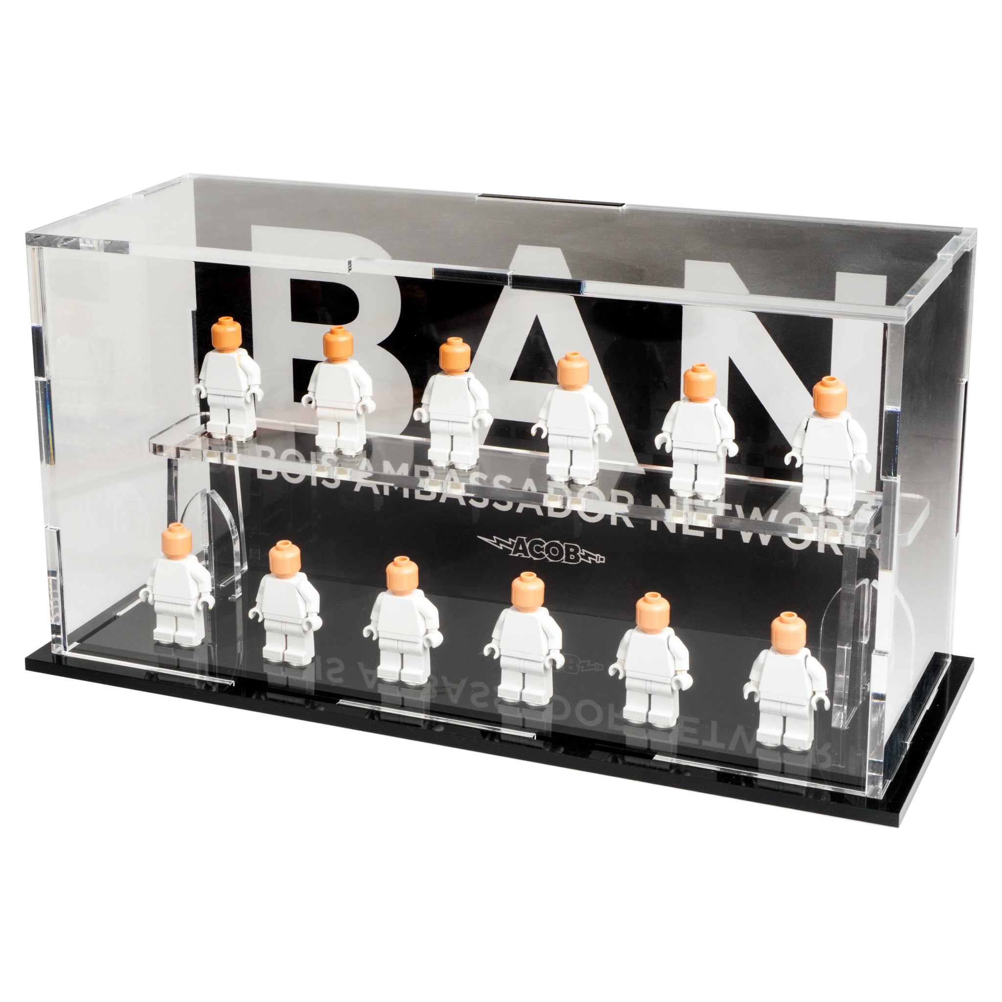 LEGO® ACOB Minifigure Display Case – 12-Count Podium