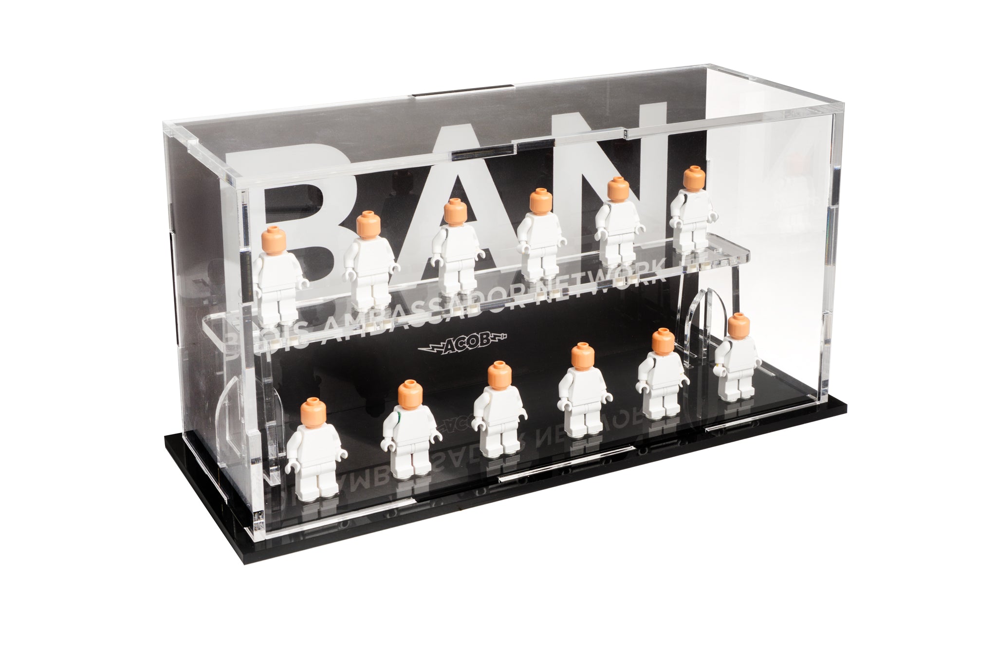 LEGO® ACOB Minifigure Display Case – 12-Count Podium