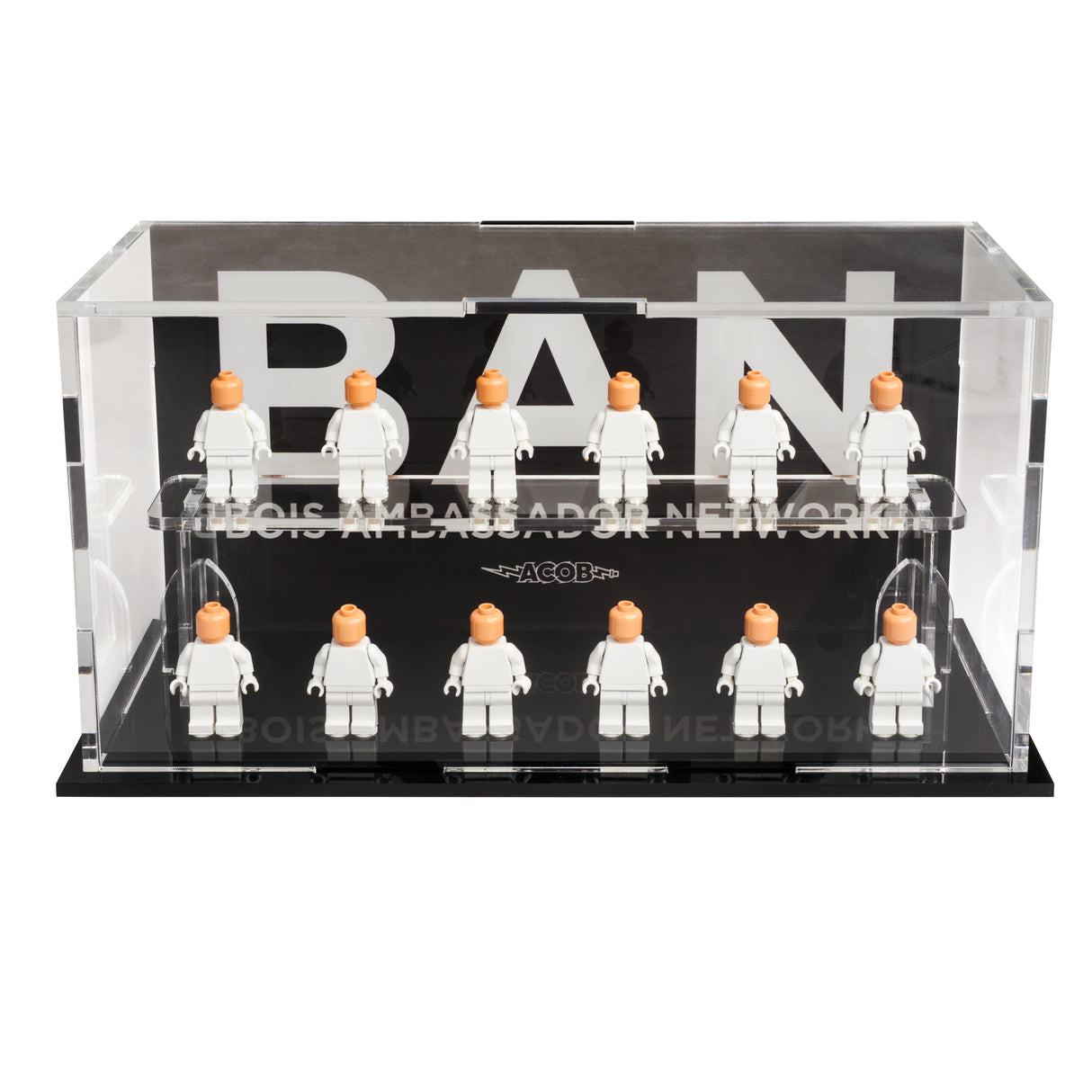 LEGO® ACOB Minifigure Display Case – 12-Count Podium