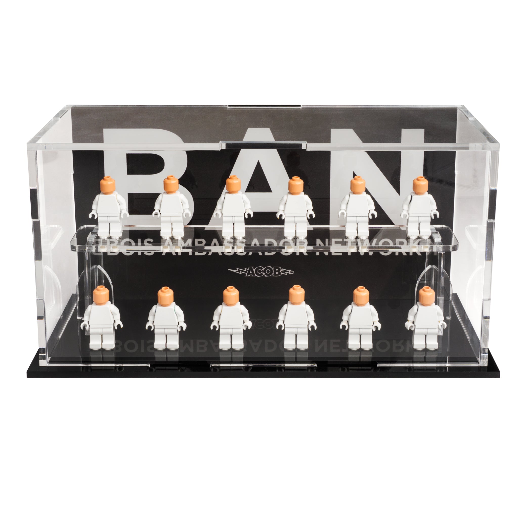 LEGO® ACOB Minifigure Display Case – 12-Count Podium