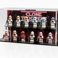 Display case for 12 LEGO®  Star Wars® Clone Trooper Minifigures
