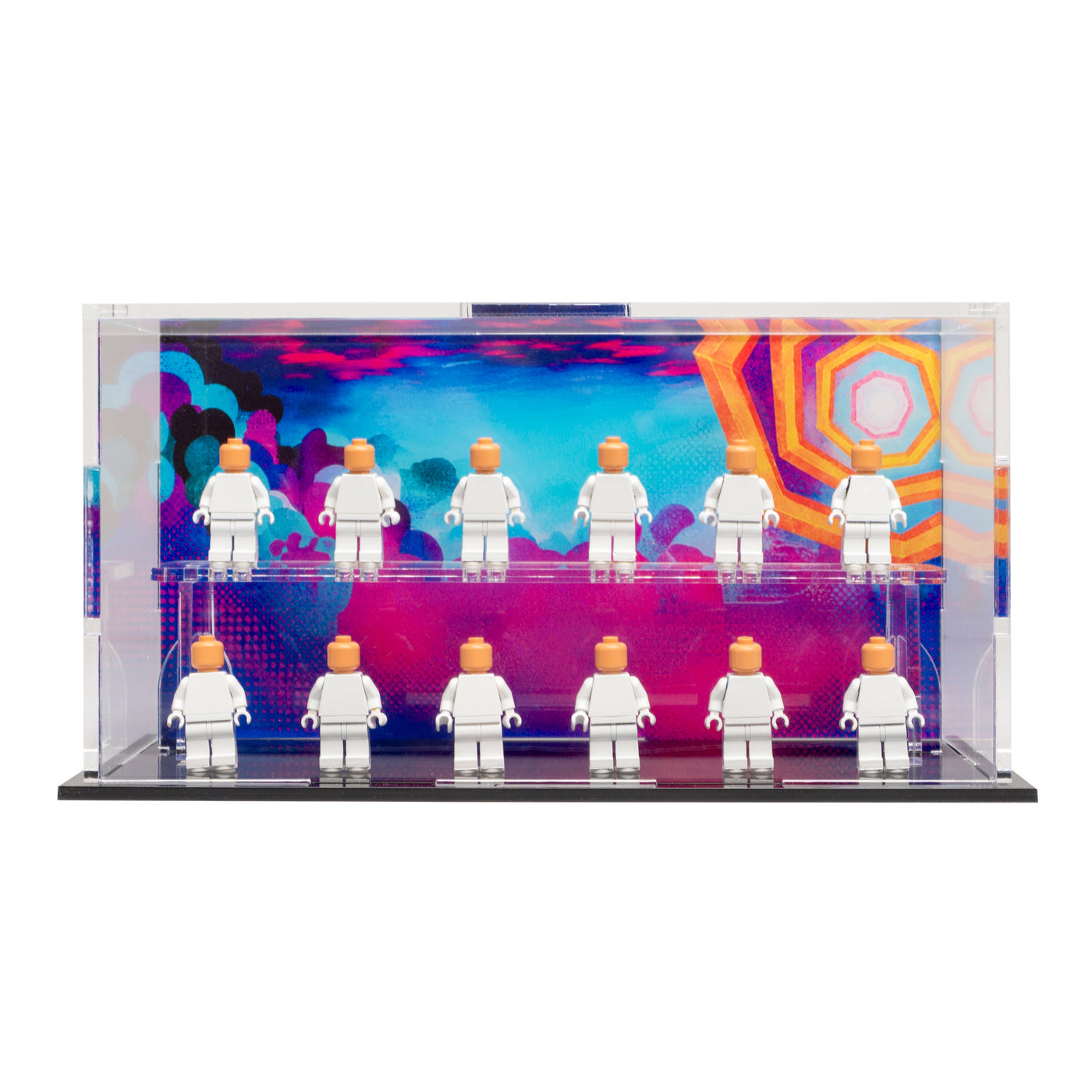 LEGO® Spiderman Minifigure Display Case – 12-Count Podium