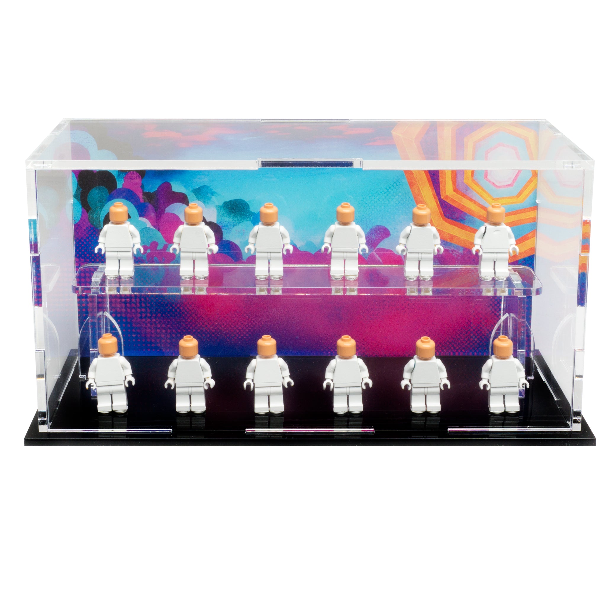 LEGO® Spiderman Minifigure Display Case – 12-Count Podium