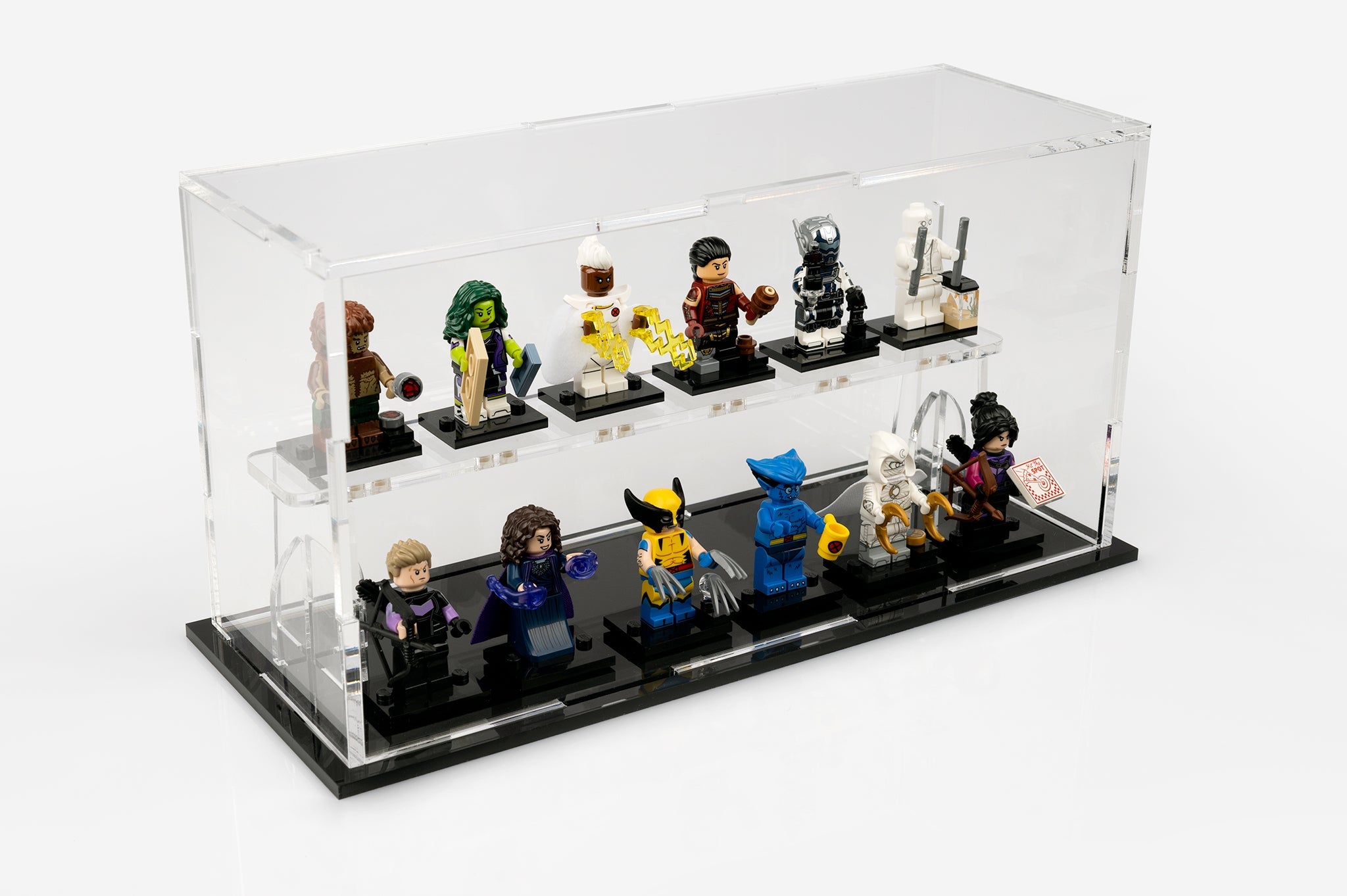 Display case for  12 LEGO® Minifigures