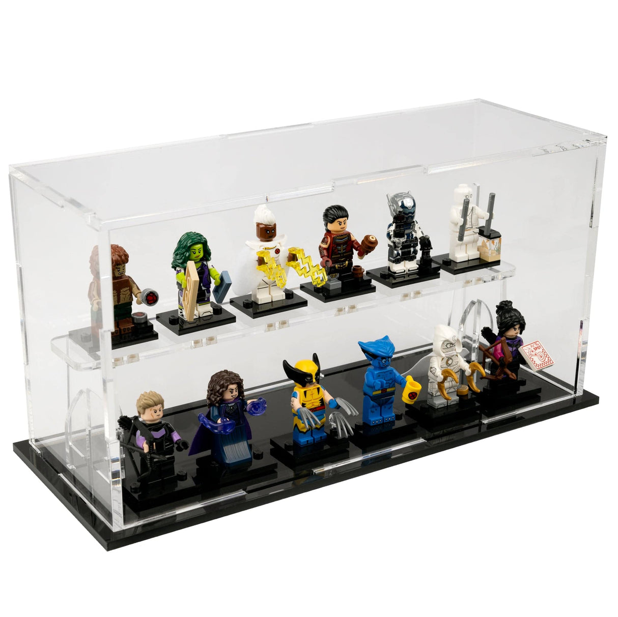 LEGO® Minifigure Display Case – 12-Count Clear by BrickShell Cases 
