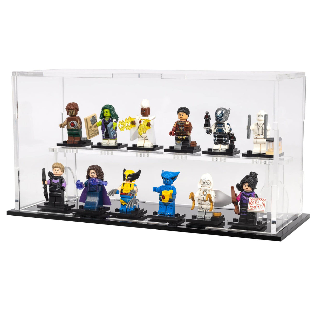 LEGO® Minifigure Display Case – 12-Count Clear by BrickShell Cases