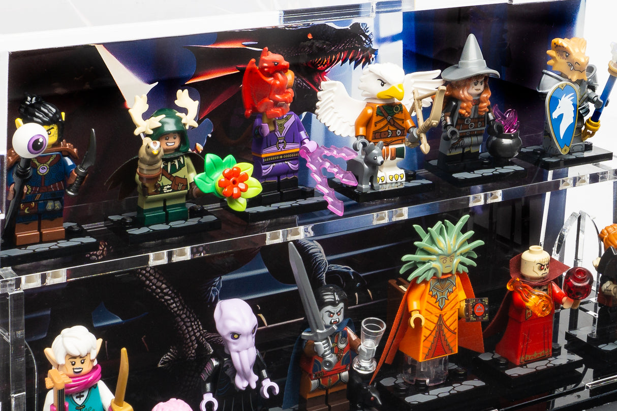 LEGO® Dungeons and Dragons Minifigure Display Case (71047) by BrickShell Cases