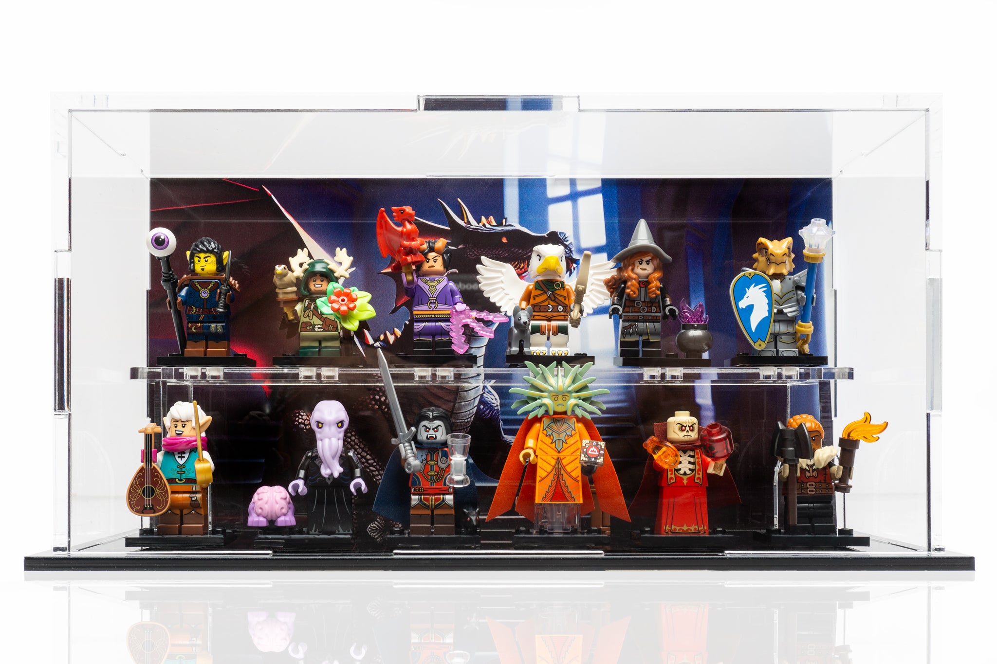 4 X minifigure selling display cases