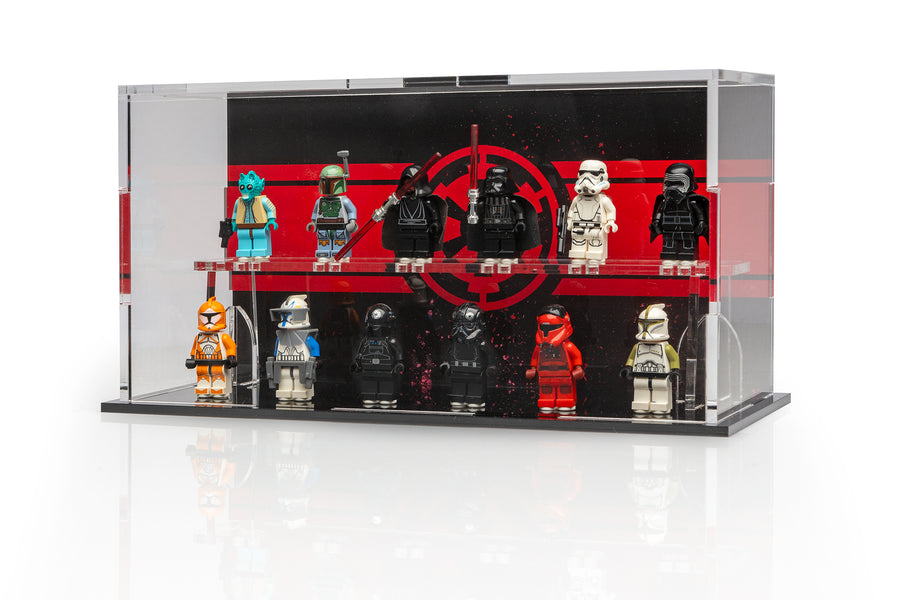Display case for 12 LEGO® Star Wars® Galactic Empire Minifigures
