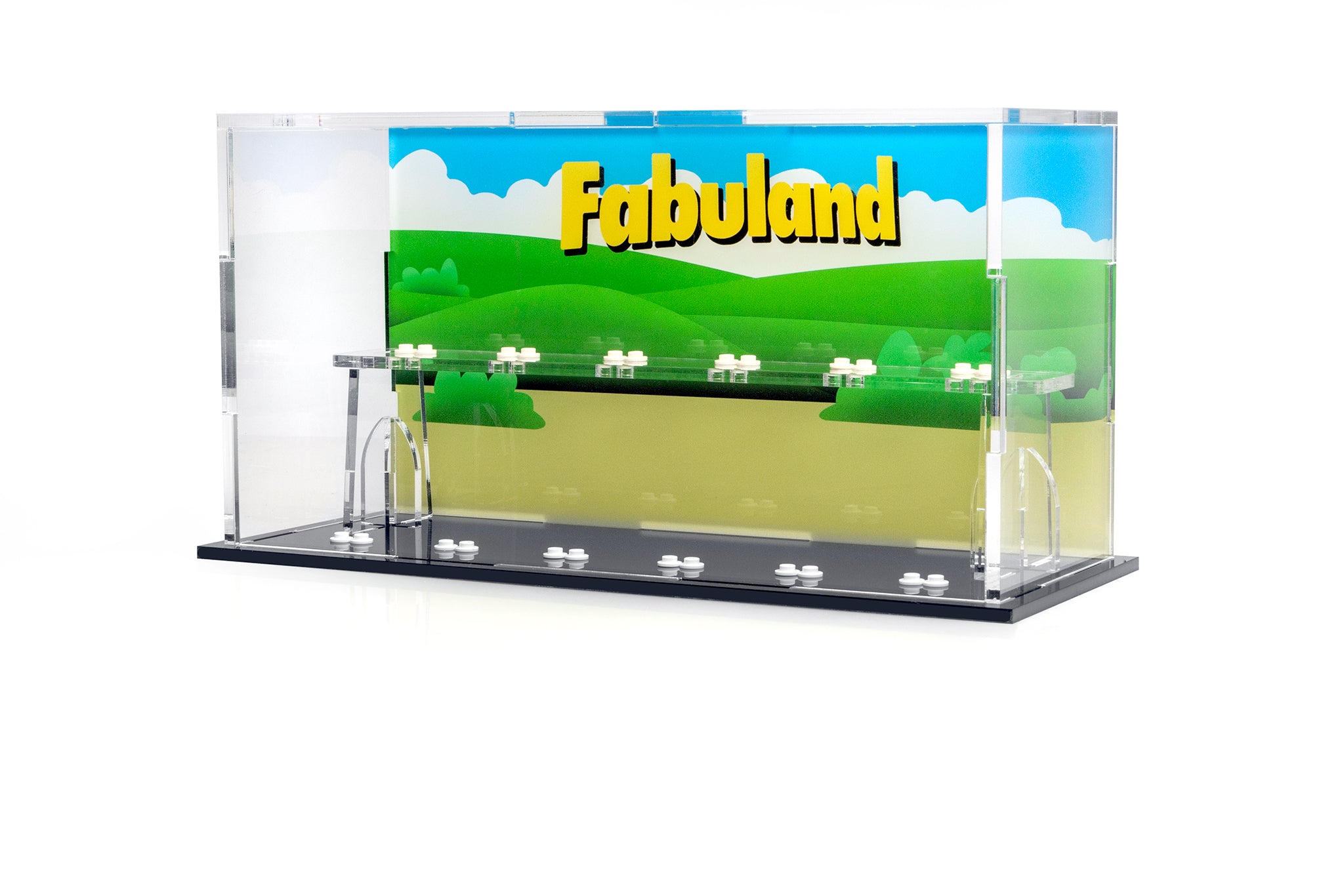 Display case for 12 LEGO® Fabuland Minifigures