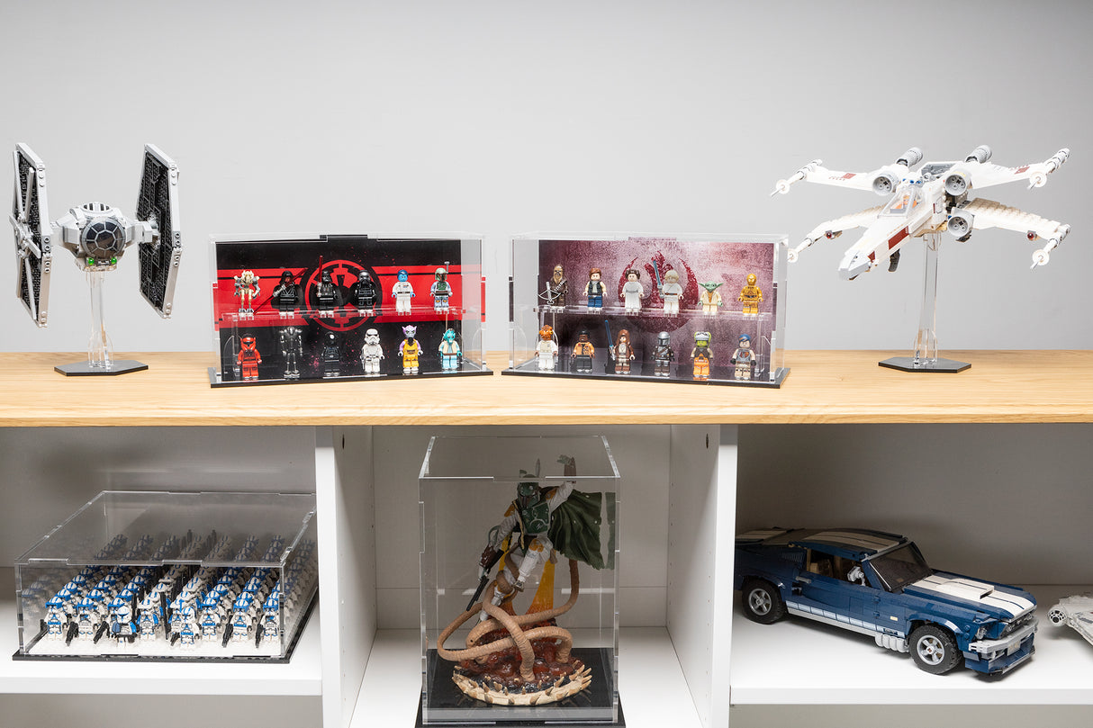 LEGO® Star Wars Minifigure Display Case – Rebel Edition by BrickShell Cases