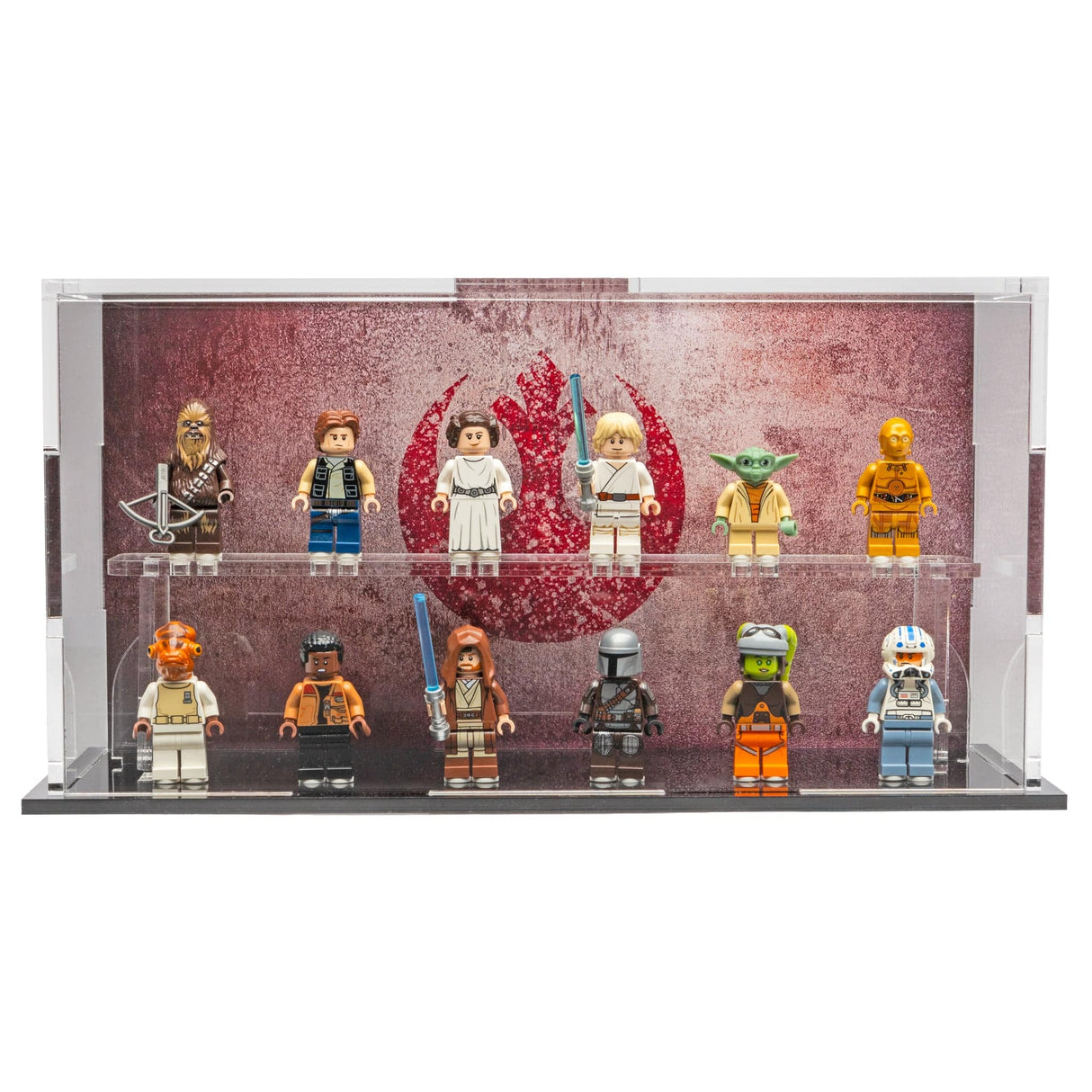 LEGO® Star Wars Minifigure Display Case – Rebel Edition by BrickShell Cases